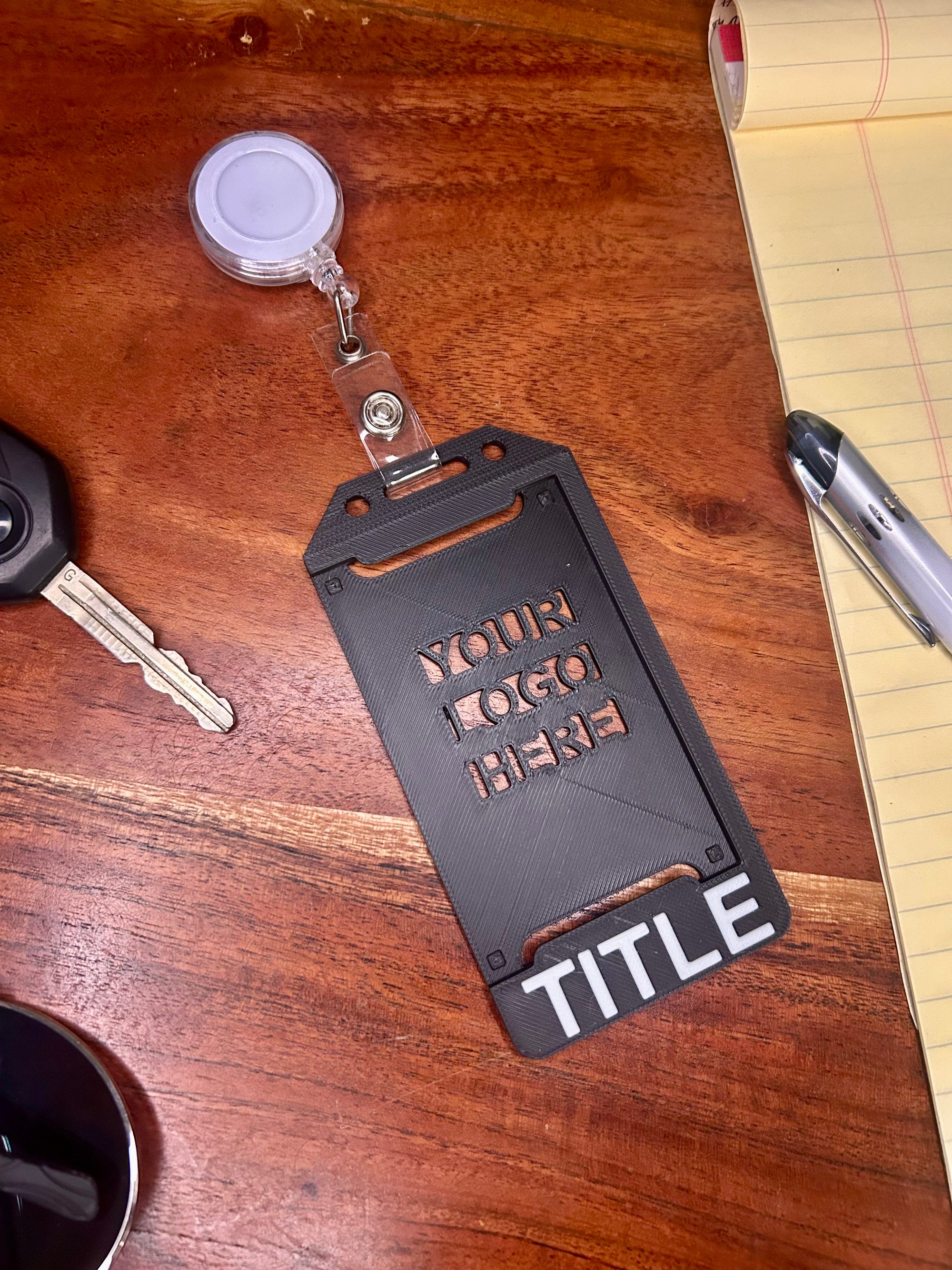 Custom Badge Holder with Custom Title