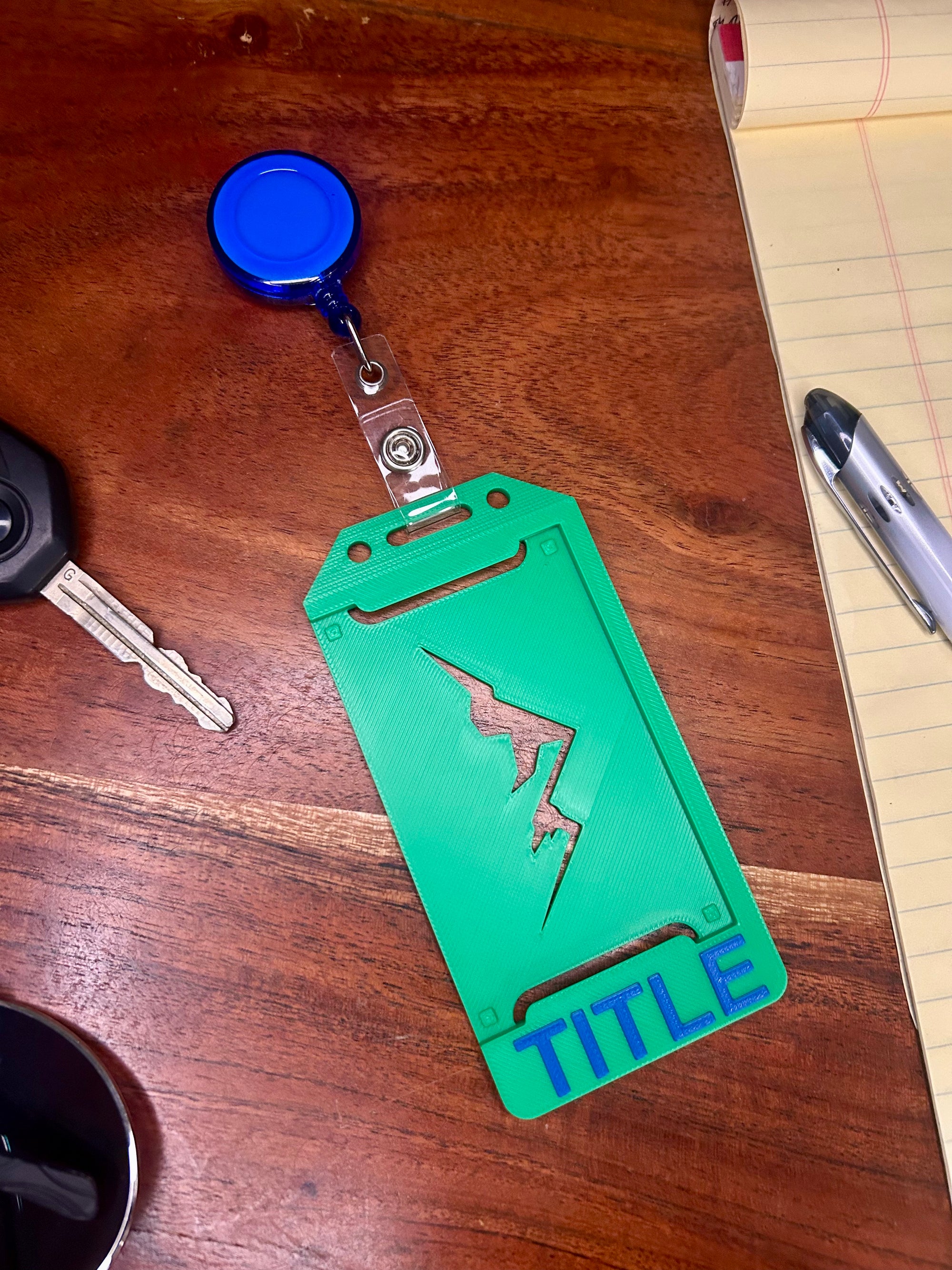 Custom Badge Holder with Custom Title